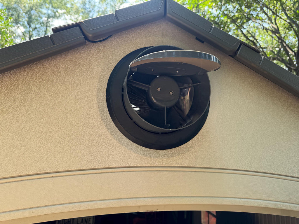 Adapter Ring For Lifetime Shed Gable Exhaust Fan Installation (No Fan Included)