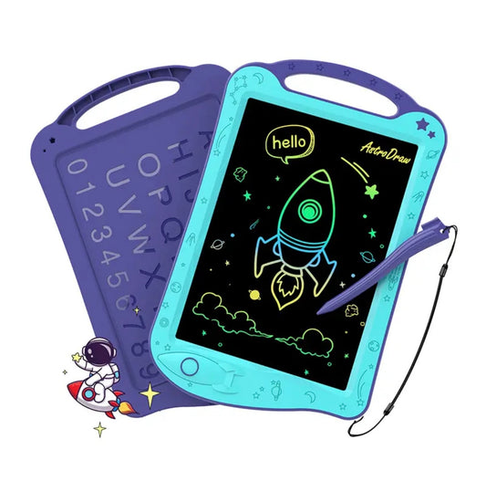 AstroDraw Colored Drawing Tablet for Kids Travel Activities Toy, Space Doodle Board Autism Sensory Toddler Gifts for Birthday