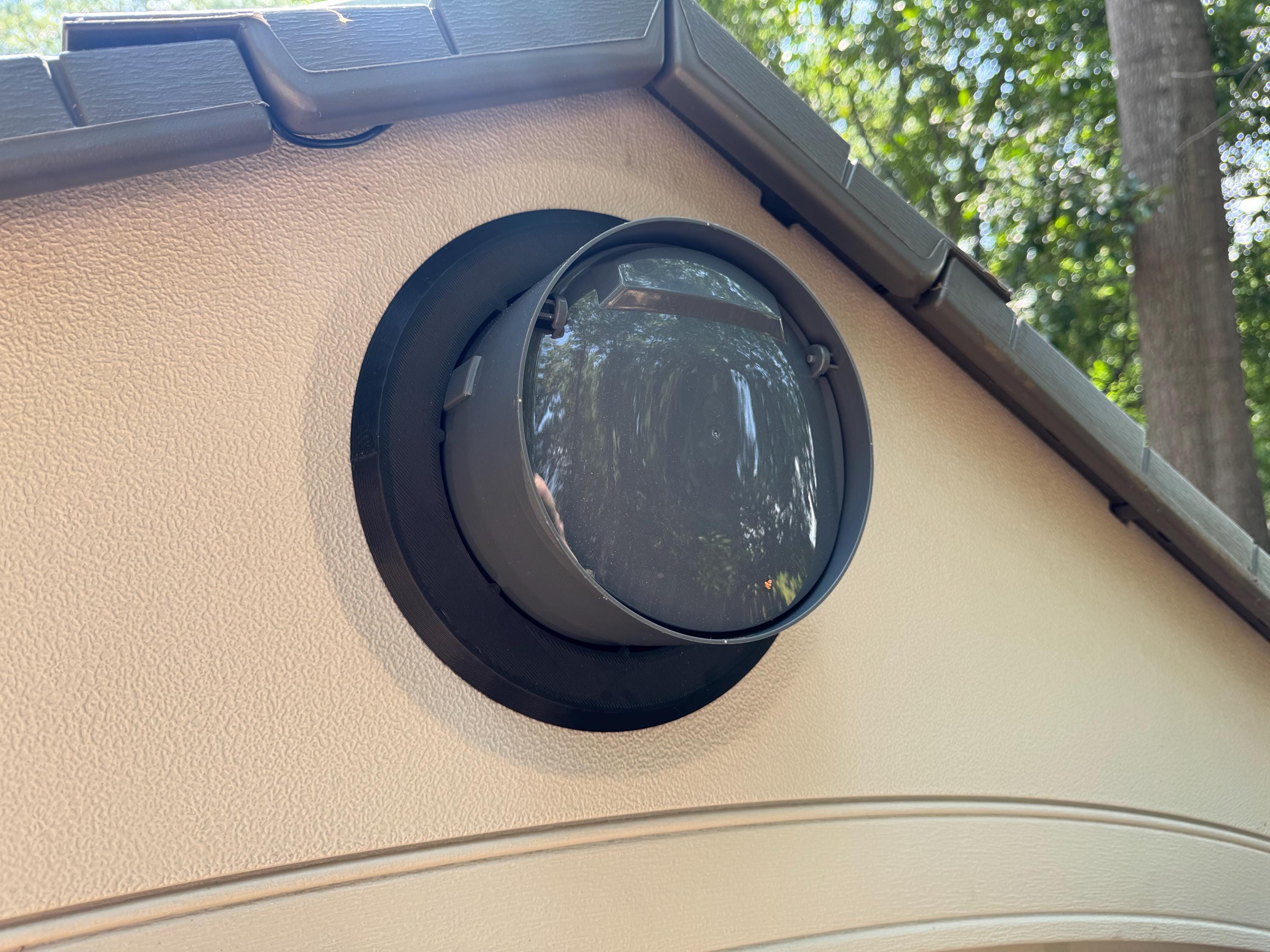 Adapter Ring For Lifetime Shed Gable Exhaust Fan Installation (No Fan Included)