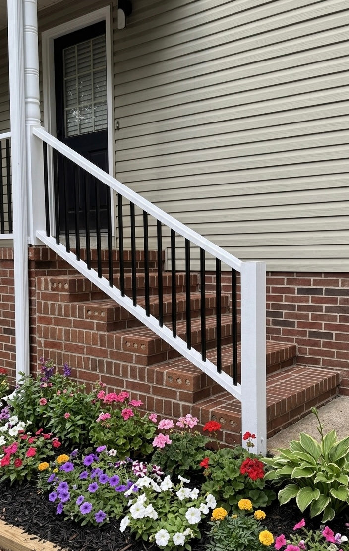 (24 Pack) Square Aluminum Baluster Angled Adapters For Stairs