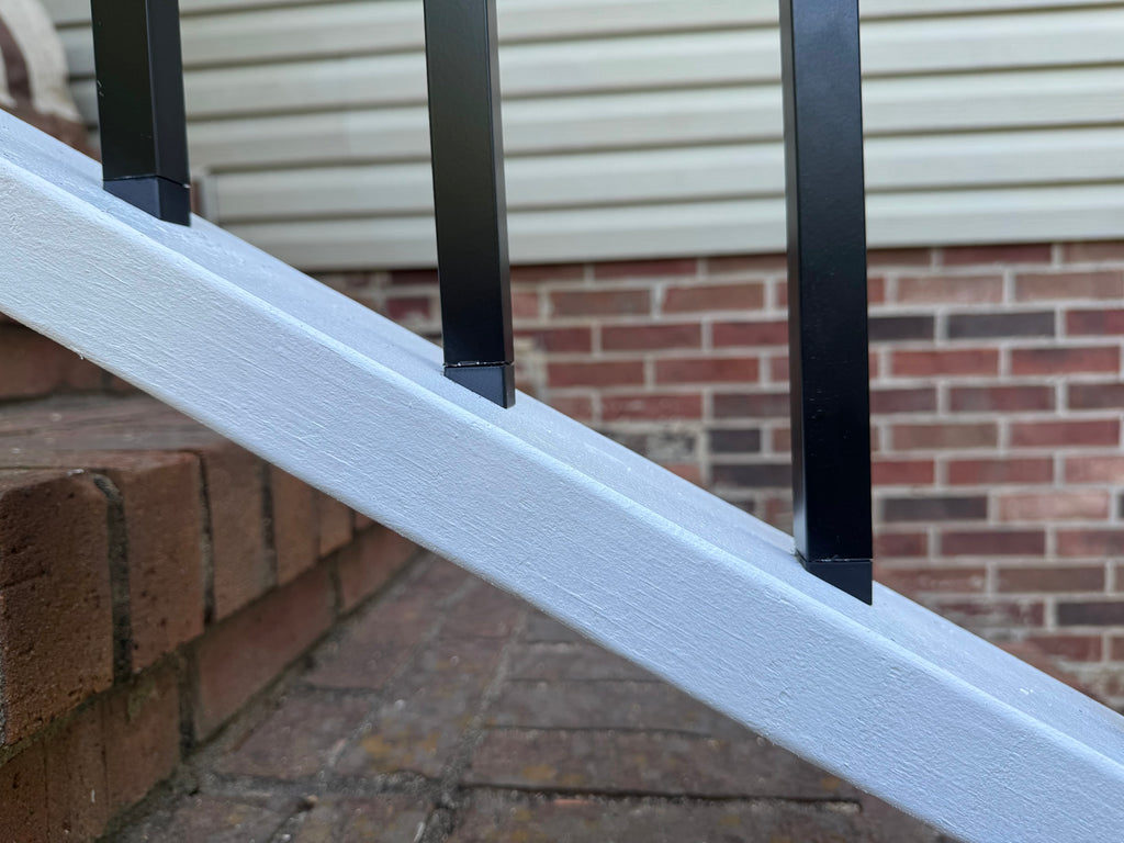 (24 Pack) Square Aluminum Baluster Angled Adapters For Stairs