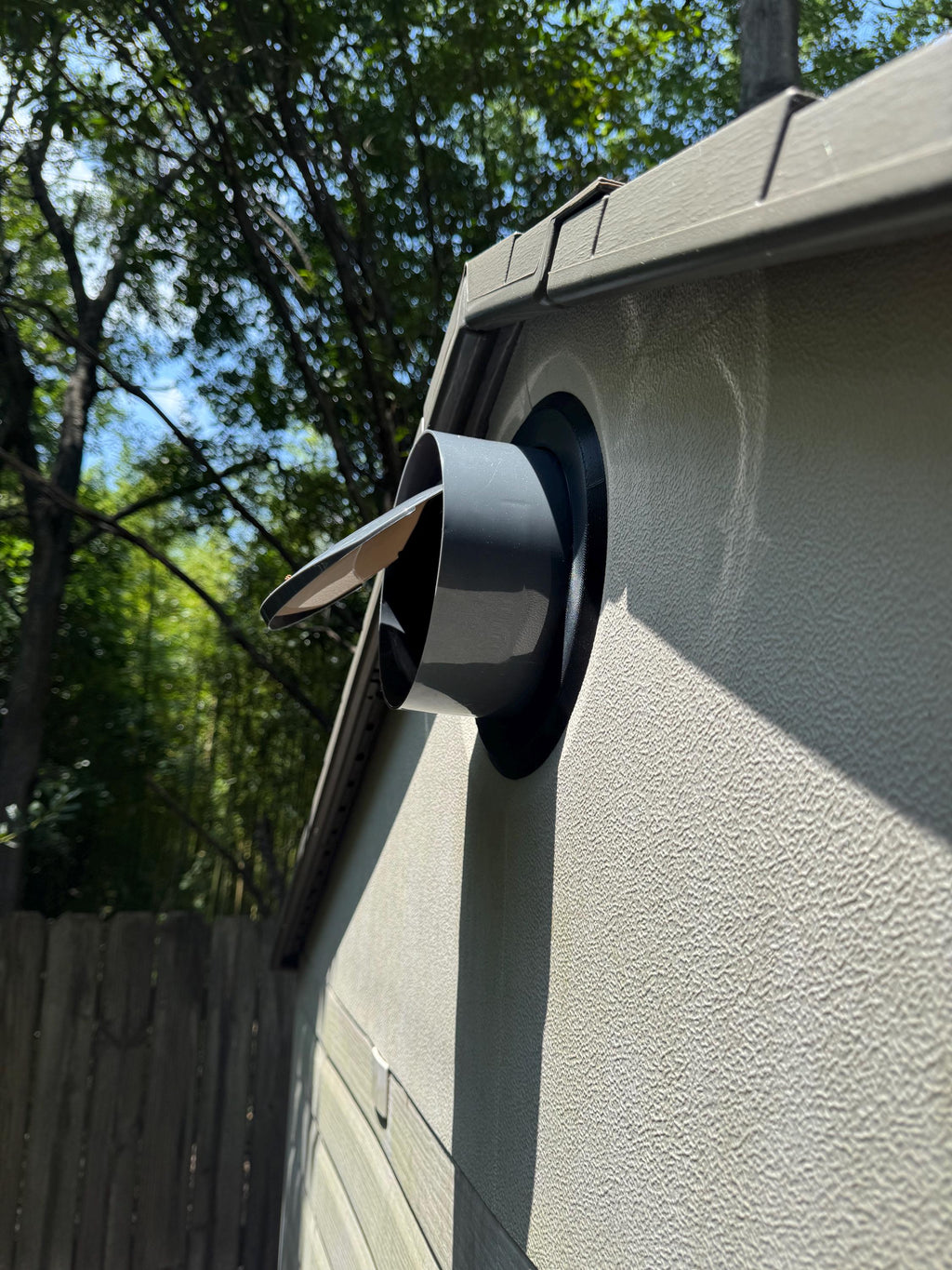 Adapter Ring For Lifetime Shed Gable Exhaust Fan Installation (No Fan Included)