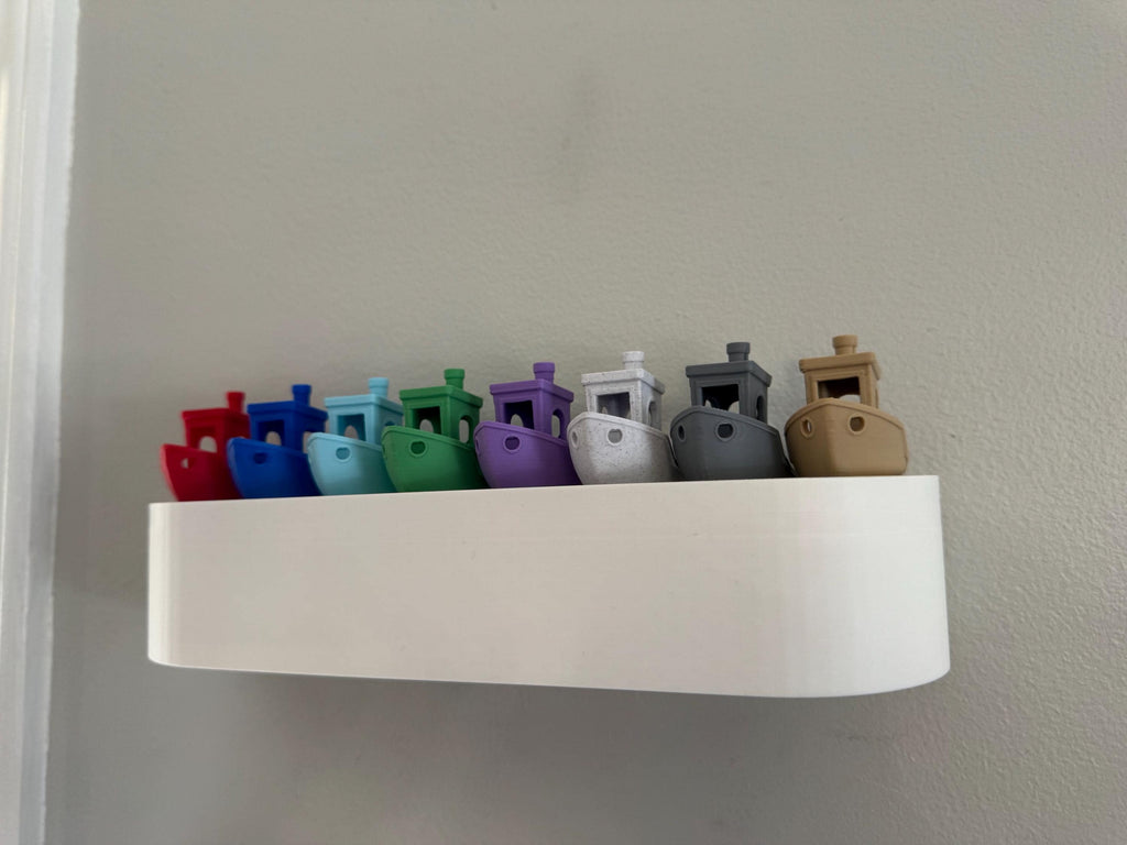 Modern Entryway Shelf with 4 Hidden Key Hooks
