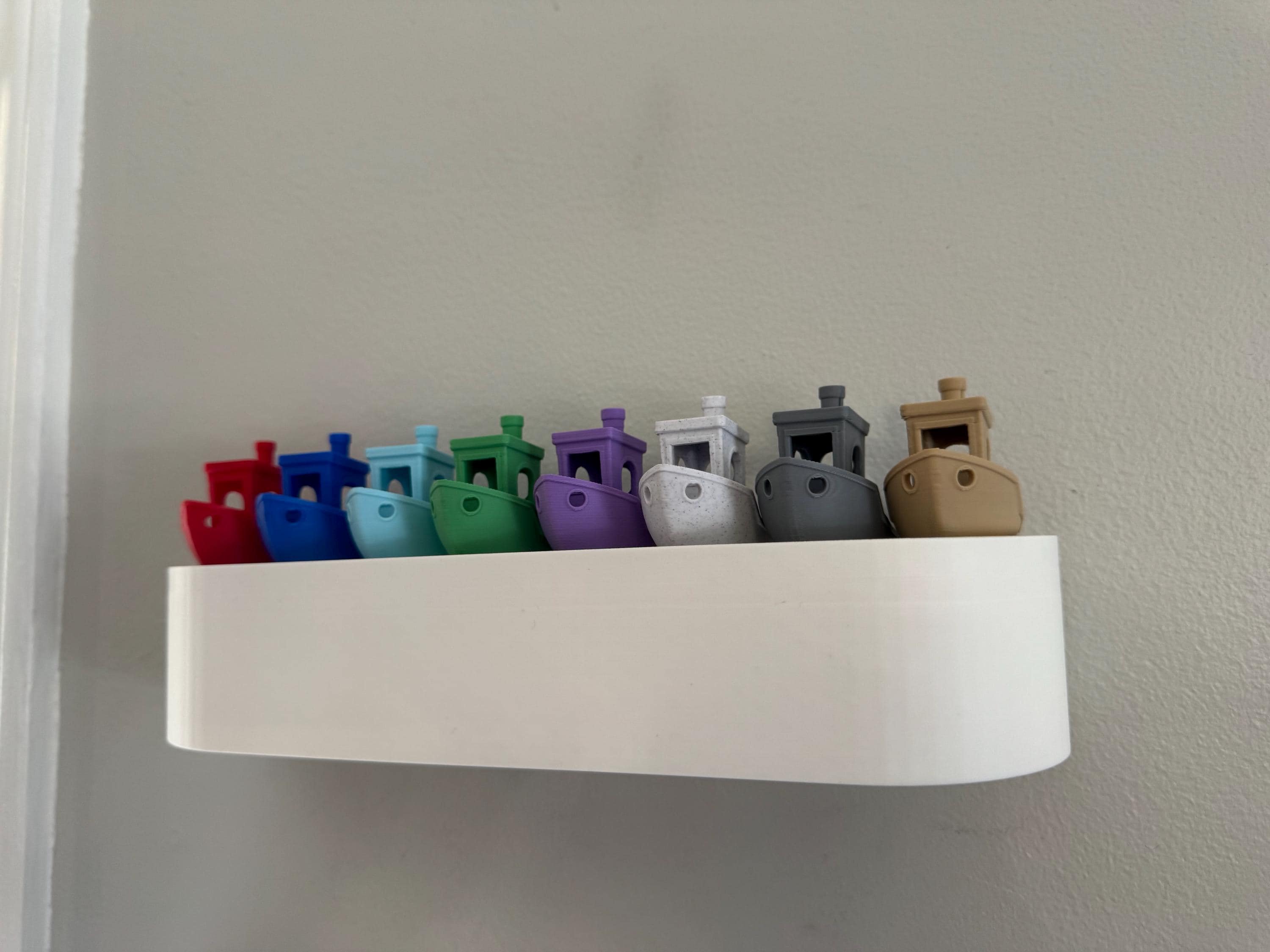 Modern Entryway Shelf with 4 Hidden Key Hooks